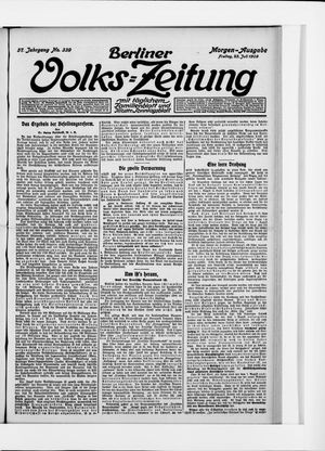 Berliner Volkszeitung vom 23.07.1909