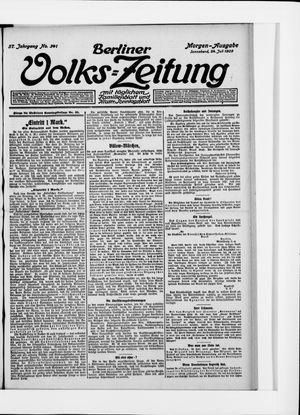 Berliner Volkszeitung vom 24.07.1909