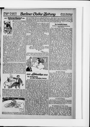 Berliner Volkszeitung vom 25.07.1909