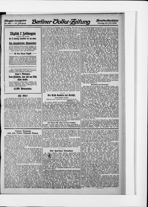 Berliner Volkszeitung vom 25.07.1909