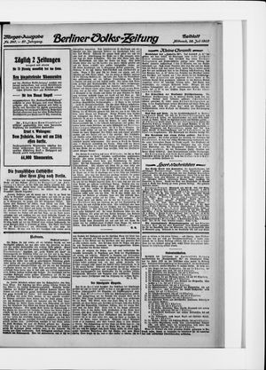 Berliner Volkszeitung vom 28.07.1909