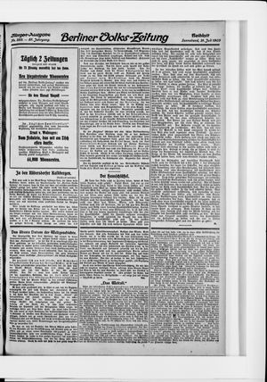 Berliner Volkszeitung vom 31.07.1909