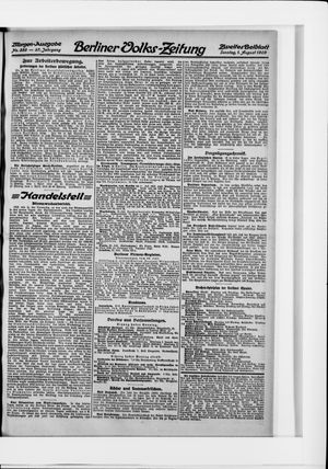 Berliner Volkszeitung vom 01.08.1909