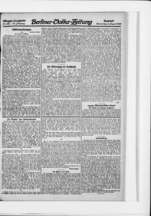 Berliner Volkszeitung vom 05.08.1909