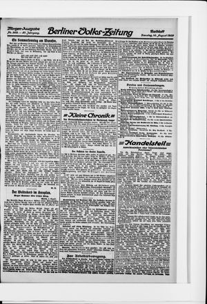 Berliner Volkszeitung vom 10.08.1909