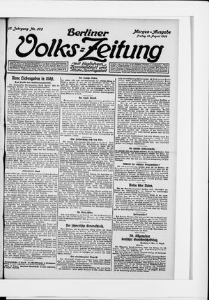 Berliner Volkszeitung vom 13.08.1909