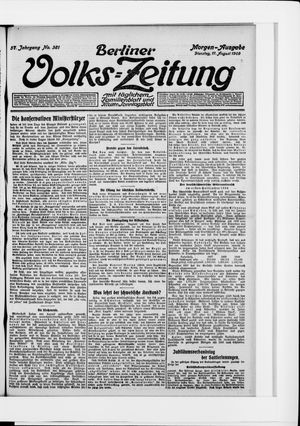 Berliner Volkszeitung vom 17.08.1909