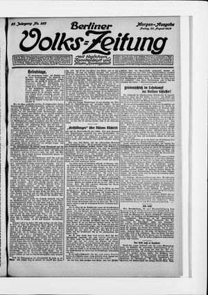 Berliner Volkszeitung vom 20.08.1909