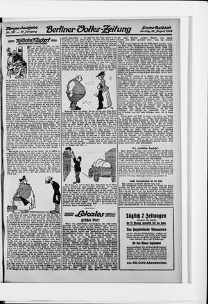 Berliner Volkszeitung vom 22.08.1909
