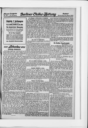 Berliner Volkszeitung vom 26.08.1909