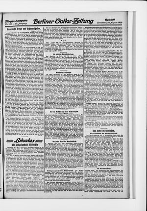 Berliner Volkszeitung vom 28.08.1909