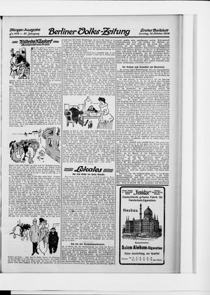 Berliner Volkszeitung vom 10.10.1909