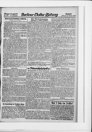 Berliner Volkszeitung vom 13.10.1909