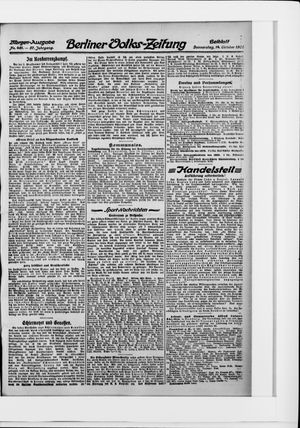 Berliner Volkszeitung vom 14.10.1909