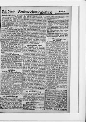 Berliner Volkszeitung vom 20.10.1909