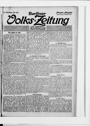 Berliner Volkszeitung vom 21.10.1909