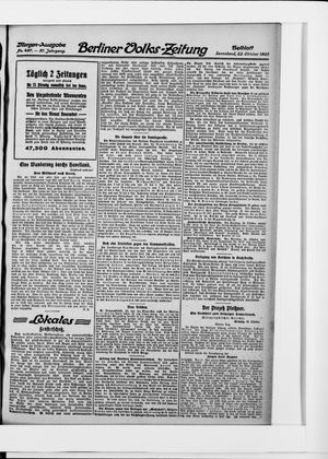 Berliner Volkszeitung on Oct 23, 1909