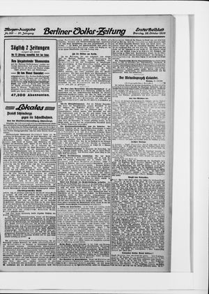 Berliner Volkszeitung vom 26.10.1909