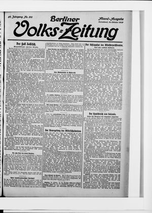 Berliner Volkszeitung vom 30.10.1909