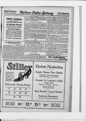Berliner Volkszeitung vom 31.10.1909