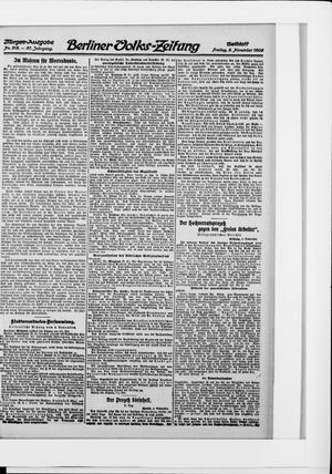 Berliner Volkszeitung vom 05.11.1909