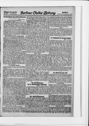 Berliner Volkszeitung vom 06.11.1909