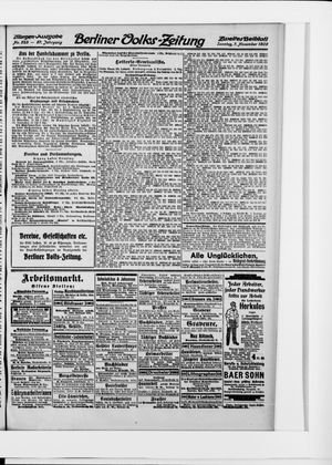 Berliner Volkszeitung vom 07.11.1909