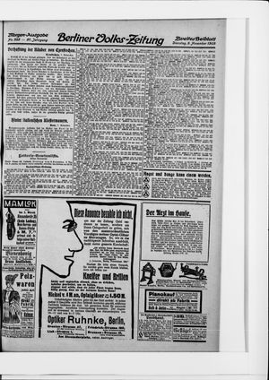 Berliner Volkszeitung vom 09.11.1909