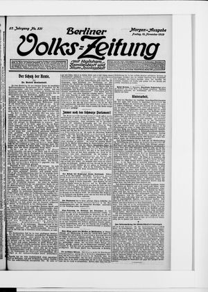 Berliner Volkszeitung vom 12.11.1909