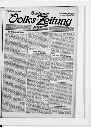 Berliner Volkszeitung on Nov 14, 1909