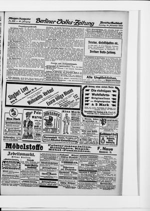 Berliner Volkszeitung vom 14.11.1909