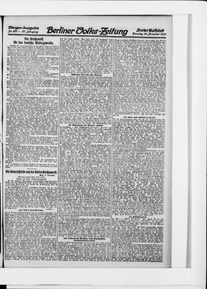 Berliner Volkszeitung vom 16.11.1909
