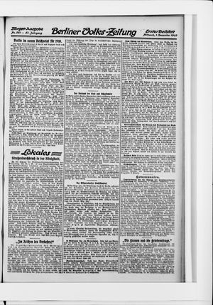 Berliner Volkszeitung vom 01.12.1909