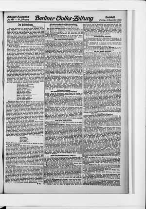 Berliner Volkszeitung vom 03.12.1909