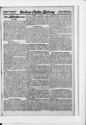 Berliner Volkszeitung vom 07.12.1909