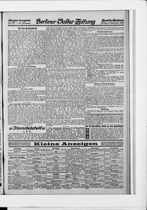 Berliner Volkszeitung vom 10.12.1909