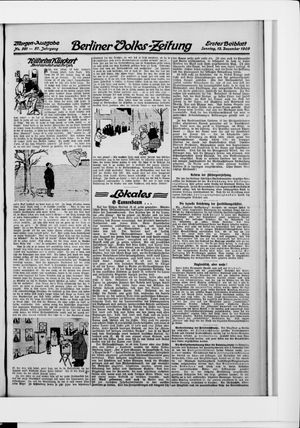 Berliner Volkszeitung vom 12.12.1909