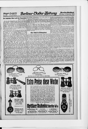 Berliner Volkszeitung vom 14.12.1909