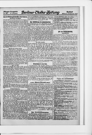Berliner Volkszeitung vom 15.12.1909
