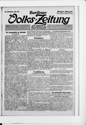 Berliner Volkszeitung vom 16.12.1909