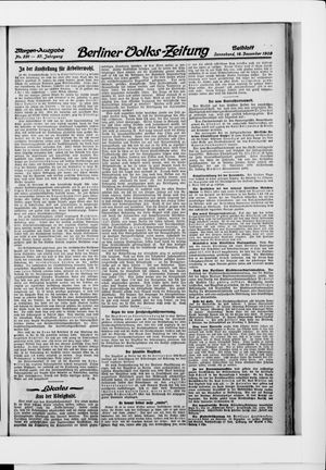 Berliner Volkszeitung vom 18.12.1909