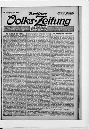 Berliner Volkszeitung vom 19.12.1909