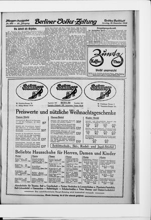 Berliner Volkszeitung vom 19.12.1909