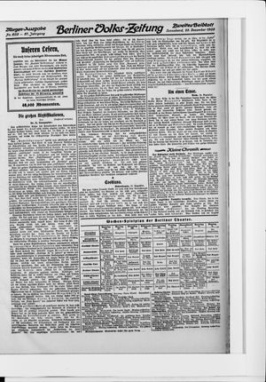 Berliner Volkszeitung vom 25.12.1909