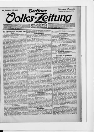 Berliner Volkszeitung vom 28.12.1909