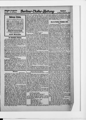 Berliner Volkszeitung vom 31.12.1909