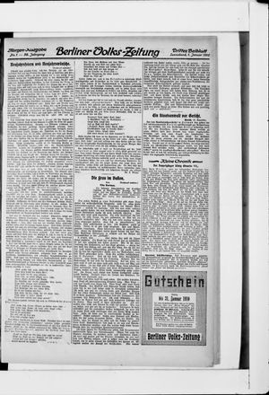 Berliner Volkszeitung vom 01.01.1910