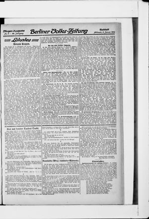 Berliner Volkszeitung vom 05.01.1910