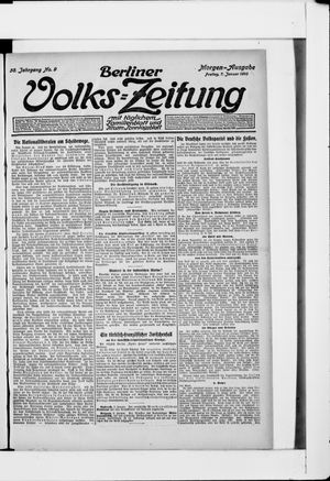 Berliner Volkszeitung vom 07.01.1910