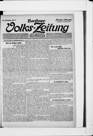 Berliner Volkszeitung vom 08.01.1910